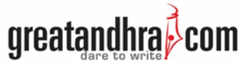 GREATANDHRA.COM DARE TO WRITE Logo (USPTO, 12/23/2011)