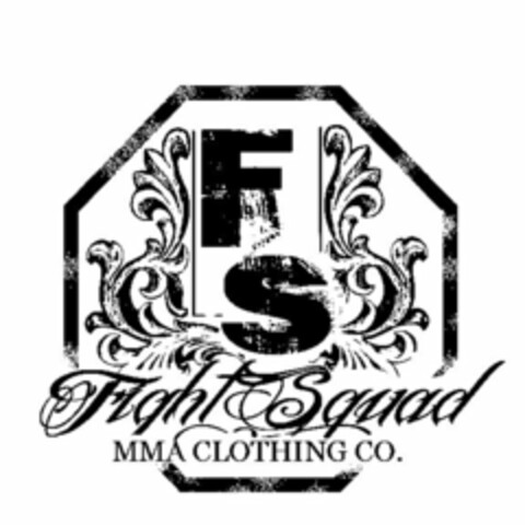 FS FIGHT SQUAD MMA CLOTHING CO. Logo (USPTO, 05/30/2012)