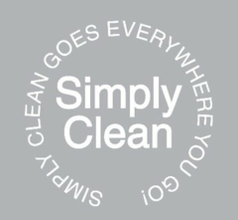 SIMPLY CLEAN SIMPLY CLEAN GOES EVERYWHERE YOU GO! Logo (USPTO, 07/24/2012)