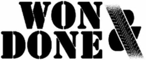 WON & DONE Logo (USPTO, 22.01.2013)