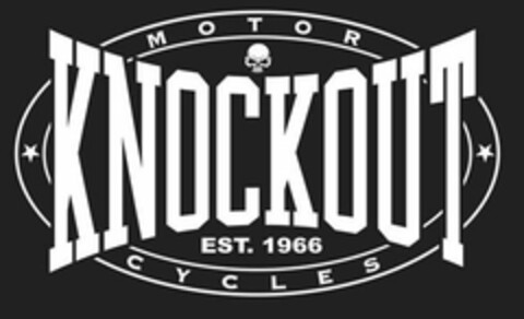 KNOCKOUT MOTOR CYCLES EST. 1966 Logo (USPTO, 06.02.2013)