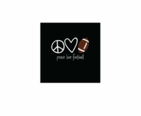 PEACE LOVE FOOTBALL Logo (USPTO, 09.04.2014)