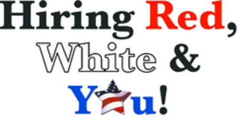 HIRING RED, WHITE & YOU! Logo (USPTO, 15.05.2014)