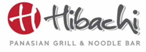 H HIBACHI PANASIAN GRILL & NOODLE BAR Logo (USPTO, 20.10.2015)