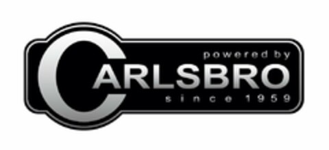 POWERED BY CARLSBRO SINCE 1959 Logo (USPTO, 11/17/2016)