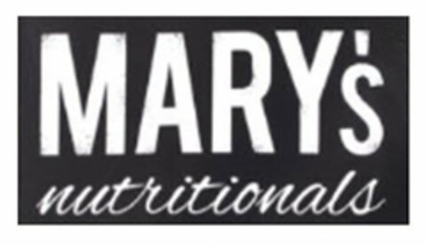 MARY'S NUTRITIONALS Logo (USPTO, 20.12.2018)