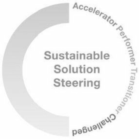 SUSTAINABLE SOLUTION STEERING ACCELERATOR PERFORMER TRANSITIONER CHALLENGED Logo (USPTO, 04/12/2019)