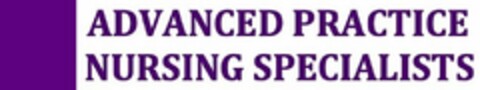 ADVANCED PRACTICE NURSING SPECIALISTS Logo (USPTO, 06.05.2019)