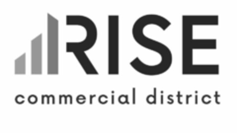 RISE COMMERCIAL DISTRICT Logo (USPTO, 01.10.2019)