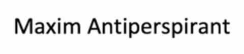 MAXIM ANTIPERSPIRANT Logo (USPTO, 01.07.2020)