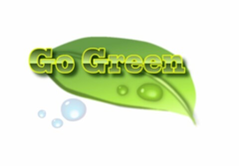 GO GREEN Logo (USPTO, 10/07/2009)