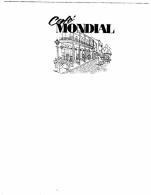 CAFÉ MONDIAL Logo (USPTO, 03/15/2010)