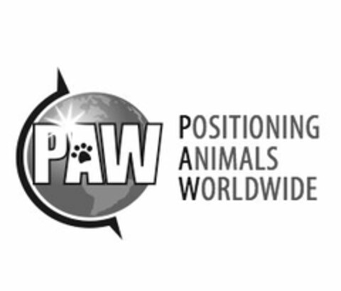 PAW POSITIONING ANIMALS WORLDWIDE Logo (USPTO, 10/28/2010)