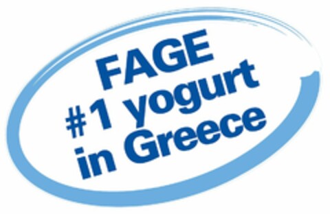 FAGE # 1 YOGURT IN GREECE Logo (USPTO, 26.08.2013)