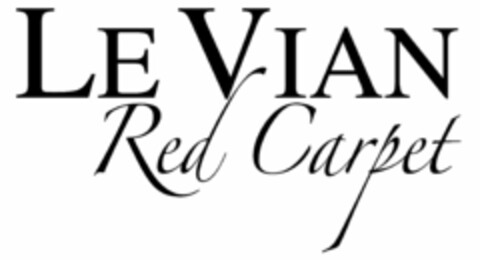 LE VIAN RED CARPET Logo (USPTO, 11.09.2013)