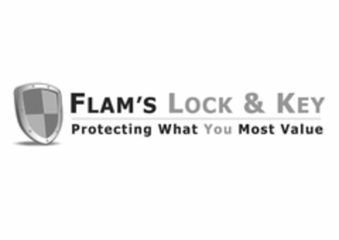 FLAM'S LOCK & KEY PROTECTING WHAT YOU MOST VALUE Logo (USPTO, 24.09.2013)