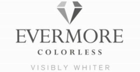 EVERMORE COLORLESS VISIBLY WHITER Logo (USPTO, 01/14/2014)