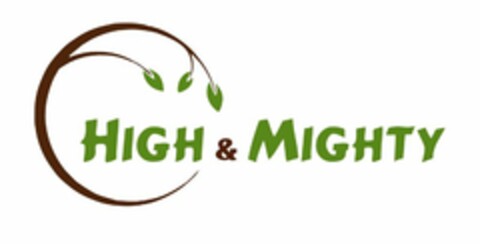 HIGH & MIGHTY Logo (USPTO, 07/21/2014)