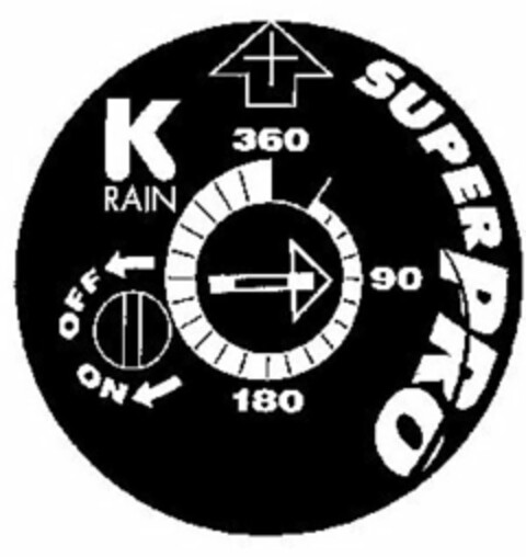 K RAIN SUPER PRO OFF ON 360 180 90 Logo (USPTO, 08/19/2014)