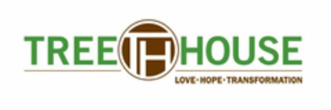 TREE TH HOUSE LOVE·HOPE·TRANSFORMATION Logo (USPTO, 10/20/2014)