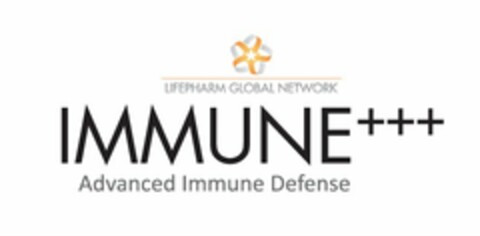 LIFEPHARM GLOBAL NETWORK IMMUNE+++ ADVANCED IMMUNE DEFENSE Logo (USPTO, 09.04.2015)