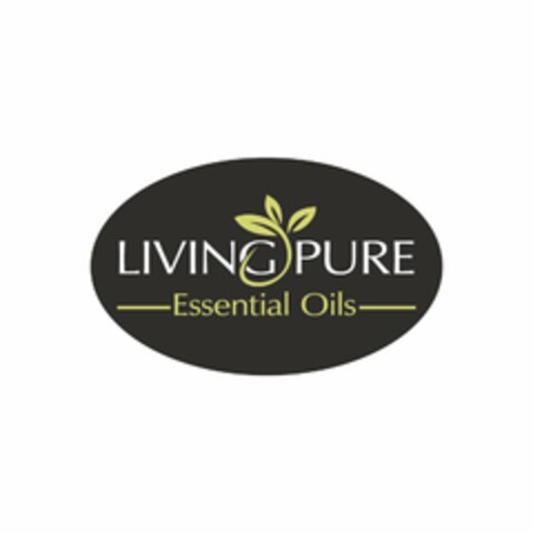 LIVING PURE ESSENTIAL OILS Logo (USPTO, 24.07.2015)