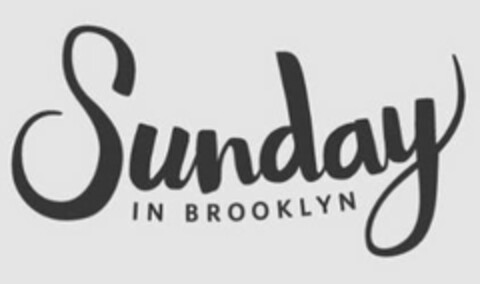 SUNDAY IN BROOKLYN Logo (USPTO, 03/22/2016)