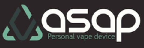 ASAP PERSONAL VAPE DEVICE Logo (USPTO, 02.06.2016)