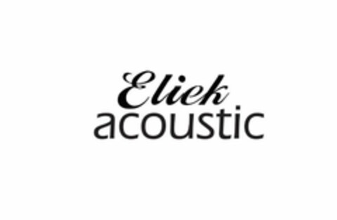ELIEK ACOUSTIC Logo (USPTO, 13.02.2017)