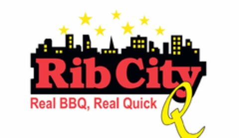RIB CITY Q REAL BBQ, REAL QUICK Logo (USPTO, 25.03.2017)