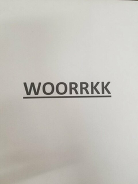 WOORRKK Logo (USPTO, 14.09.2017)