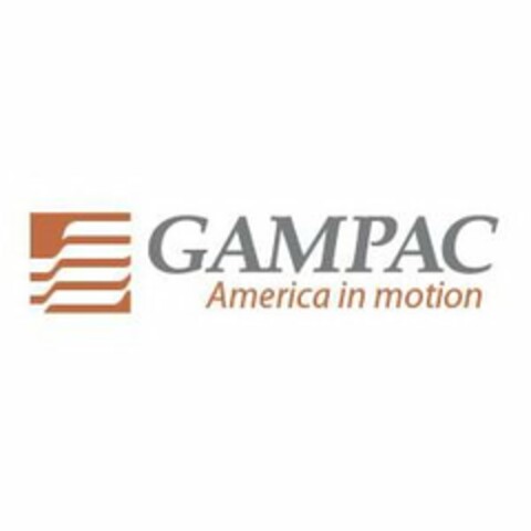 GAMPAC AMERICA IN MOTION Logo (USPTO, 21.06.2018)