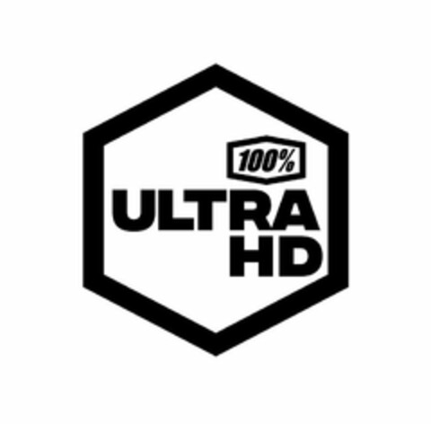 100% ULTRA HD Logo (USPTO, 20.12.2018)