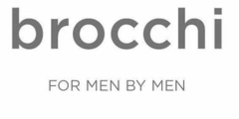 BROCCHI FOR MEN BY MEN Logo (USPTO, 04/08/2019)