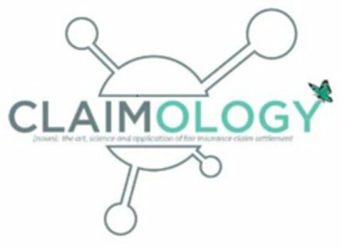 CLAIMOLOGY (NOUN) THE ART, SCIENCE AND APPLICATION OF FAIR INSURANCE CLAIM SETTLEMENT Logo (USPTO, 12.05.2020)