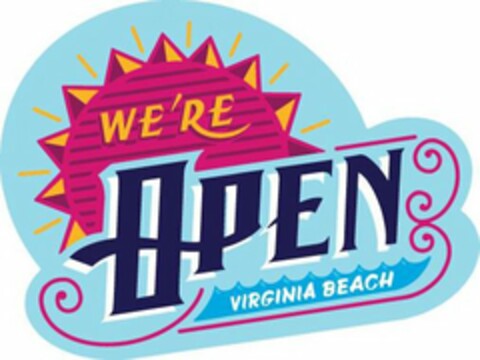 WE'RE OPEN VIRGINIA BEACH Logo (USPTO, 20.05.2020)