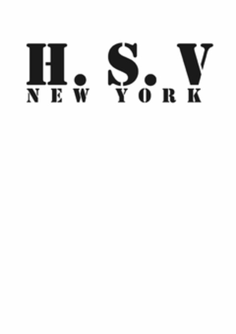 H.S.V NEW YORK Logo (USPTO, 06/21/2009)