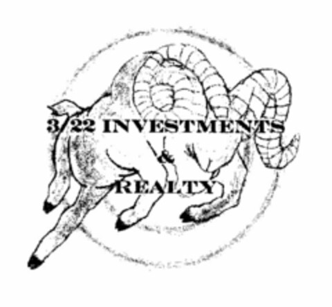 3/22 INVESTMENTS & REALTY LLC Logo (USPTO, 07/06/2009)