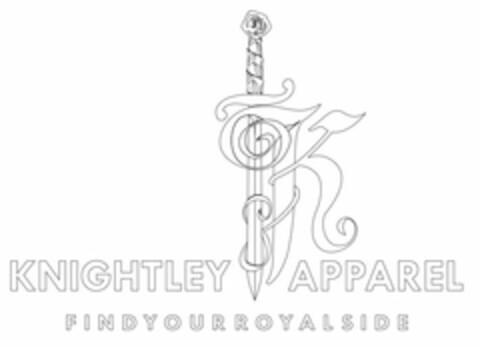 K KNIGHTLEY APPAREL FIND YOUR ROYAL SIDE Logo (USPTO, 08/25/2009)