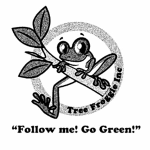 TREE FROGGIE INC "FOLLOW ME! GO GREEN!" Logo (USPTO, 23.11.2009)