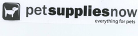 PET SUPPLIES NOW EVERYTHING FOR PETS Logo (USPTO, 14.01.2010)