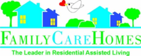 FAMILYCAREHOMES THE LEADER IN RESIDENTIAL ASSISTED LIVING Logo (USPTO, 11.10.2010)