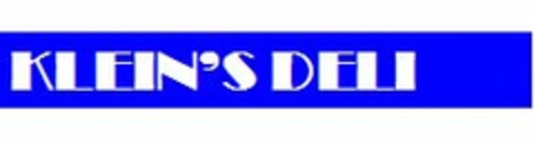 KLEIN'S DELI Logo (USPTO, 02.11.2011)