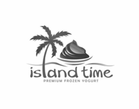 ISLAND TIME PREMIUM FROZEN YOGURT Logo (USPTO, 03/07/2012)