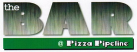THE BAR @ PIZZA PIPELINE Logo (USPTO, 10.10.2012)