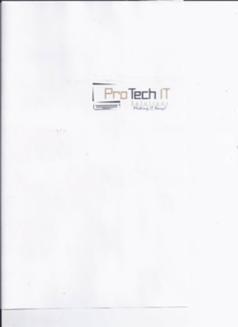 PROTECH IT SOLUTIONS MAKING IT EASY! Logo (USPTO, 25.01.2013)