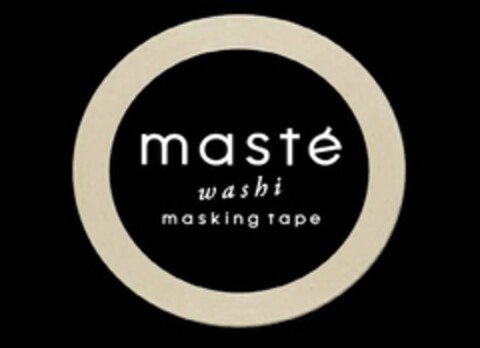 MASTE WASHI MASKING TAPE Logo (USPTO, 03.07.2013)