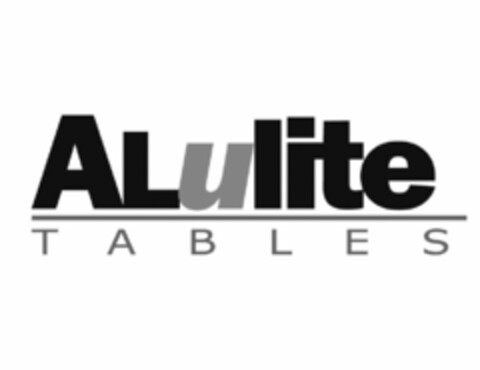 ALULITE TABLES Logo (USPTO, 29.07.2013)