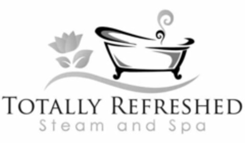 TOTALLY REFRESHED STEAM AND SPA Logo (USPTO, 25.02.2015)