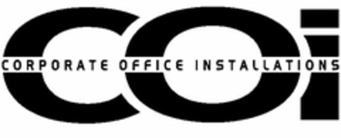 COI CORPORATE OFFICE INSTALLATIONS Logo (USPTO, 27.04.2015)